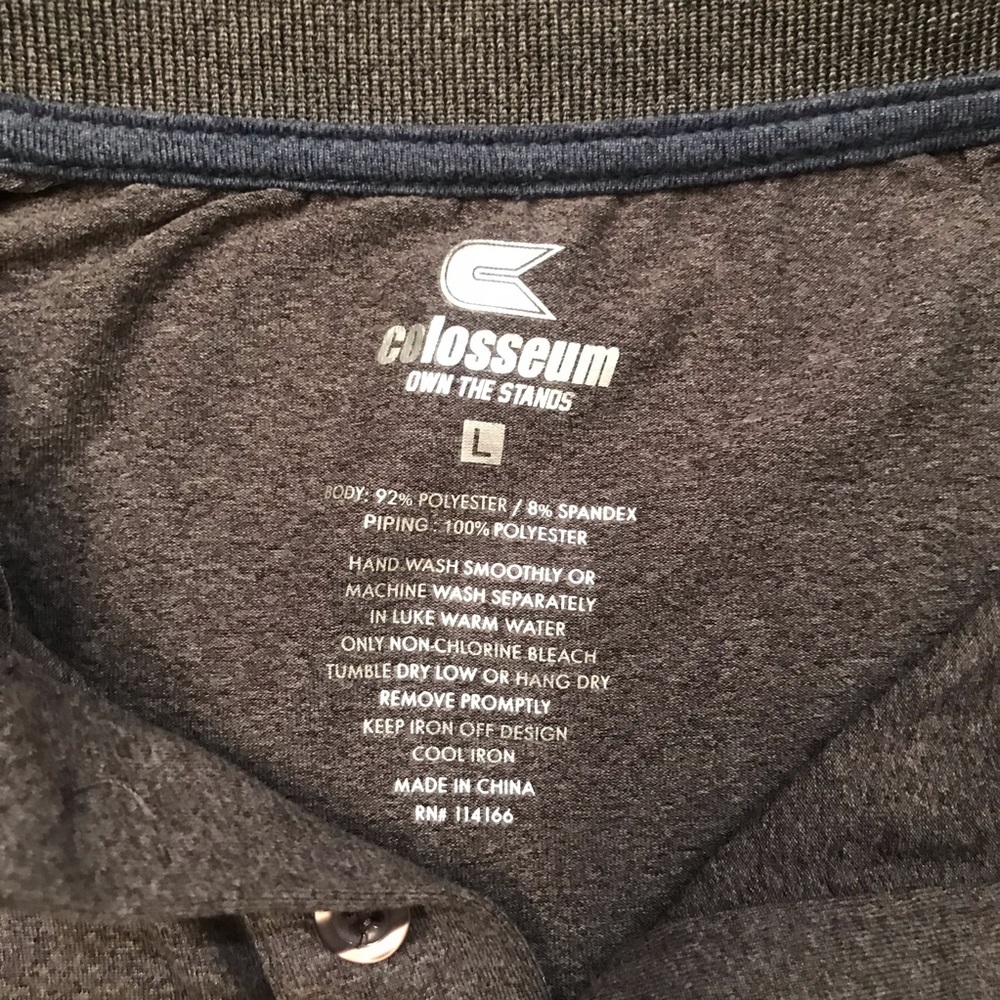 Michigan Wolverines UM‎ Colosseum Polo Shirt Men’s Size Large​ - Picture 3 of 4
